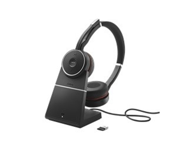 Picture of Jabra Evolve 75 MS Wireless On-Ear Headset with Charger