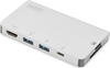 Picture of DIGITUS Dockingstation USB3.0/C 6Port Travel Dock 4K silber