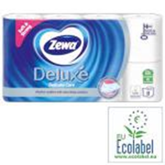 Picture of Tualetes papīrs ZEWA Deluxe Delicate Care 3 kārtu,  8 ruļļi