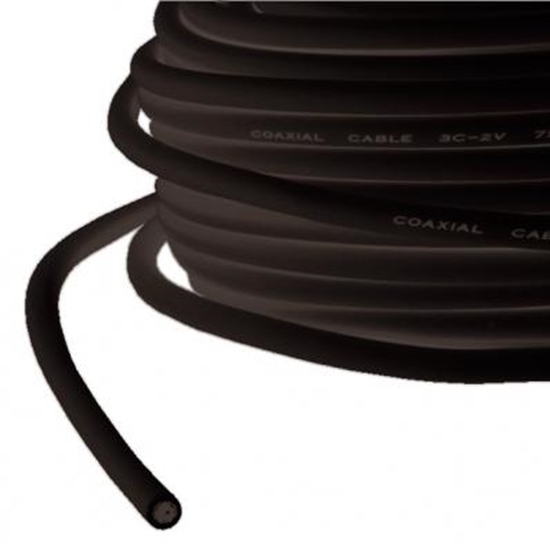 Изображение VALUE Coaxial Cable RG-59, 75 Ohm, Black, 100 m roll