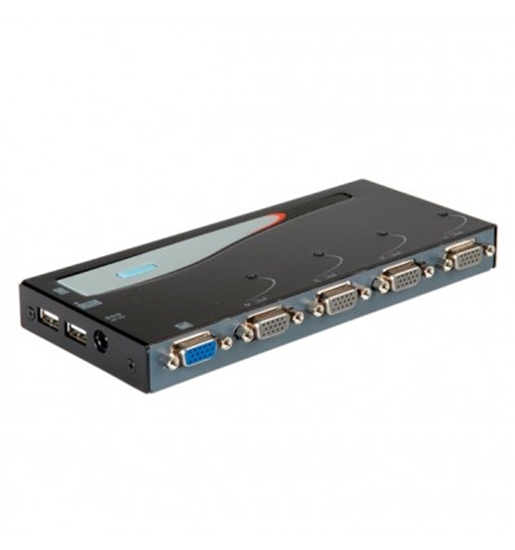 Picture of VALUE KVM Switch "Desktop", 1 User - 4 PCs, VGA, USB + PS/2