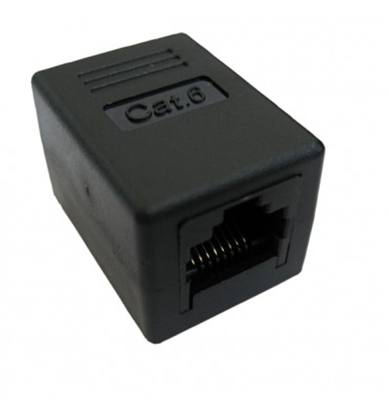 Изображение VALUE RJ-45 Modular Coupler, Cat.6, unshielded, black