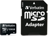 Изображение Verbatim microSDXC         128GB Class 10 UHS-I incl Adapt. 44085