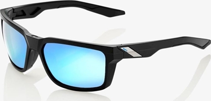 Attēls no 100% Okulary 100% DAZE Matte Black - HiPER Blue Multilayer Mirror Lens (Szkła Niebieskie Lustrzane Wielowarstwowe, przepuszczalność światła 15%) (NEW) uniwersalny