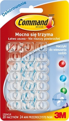 Изображение 3M Command Haczyki 20szt plastikowe 3M