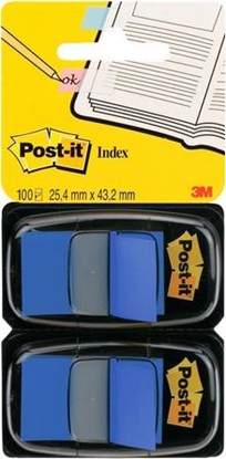 Picture of 3M Zakładki indeksujące POST-IT® (680-B2EU), PP, 25x43mm, 2x50 kart., niebieskie - 051141920603