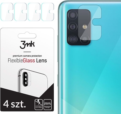 Attēls no 3MK FlexibleGlass Lens Samsung A51 Szkło hybrydowe na obiektyw aparatu 4szt