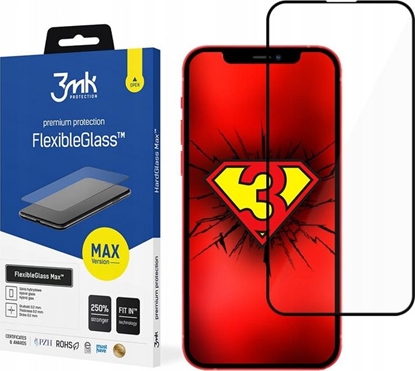 Attēls no 3MK Szkło hybrydowe 3MK FlexibleGlass Max Apple iPhone 13/13 Pro czarne