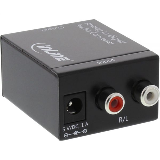 Picture of Adapter AV InLine Toslink - RCA (Cinch) czarny (65001)