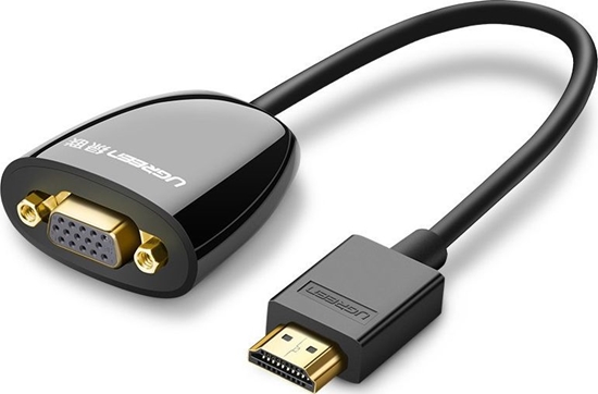 Picture of Adapter AV Ugreen HDMI - D-Sub (VGA) czarny (40253)