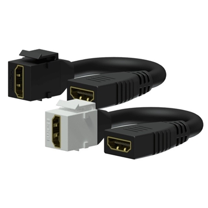 Attēls no Adapter Keystone Żeńskie HDMI A - Żeńskie HDMI A Moduł na kablu biały - VCK450/W