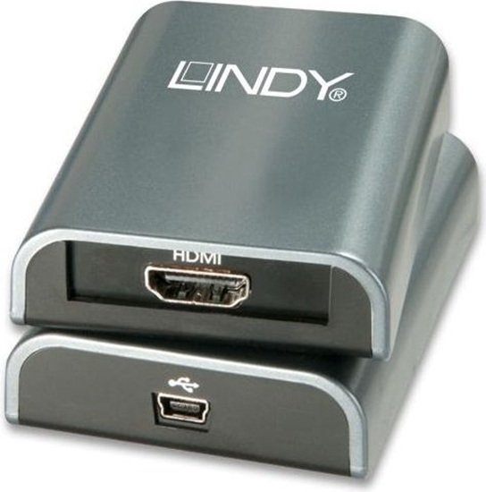 Изображение Adapter USB Lindy USB - HDMI Srebrny