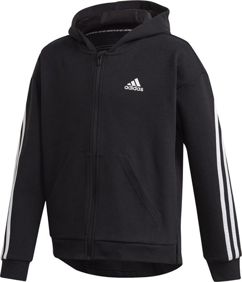 Изображение Adidas Bluza adidas G 3S FZ HD GE0950 GE0950 czarny 170 cm