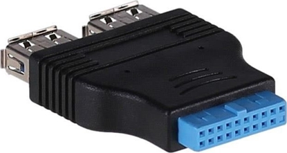 Attēls no Akyga Adapter 2 x USB 3.0 - 19-pin (AK-CA-58)
