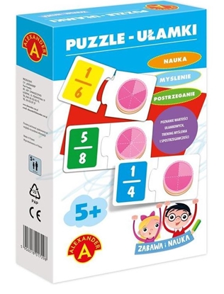 Изображение Alexander Puzzle Ułamki - Zabawa i Nauka