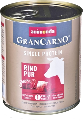 Attēls no Animonda ANIMONDA GranCarno Single Protein smak: wołowina - puszka 800g