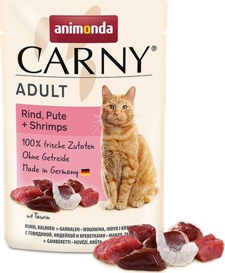 Picture of Animonda ANIMONDA KOT sasz.85g CARNY WOŁOWINA INDYK KREWETKI