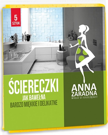 Picture of Anna Zaradna Ściereczki jak bawełna ANNA ZARADNA, 5szt., mix