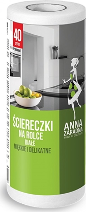 Picture of Anna Zaradna Ściereczki na rolce ANNA ZARADNA, 40 szt., białe, biały