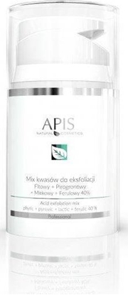 Attēls no APIS Exfoliation Acid mix kwasów do eksfoliacji Fitowy + Pirogronowy + Mlekowy + Ferulowy 40% 50ml