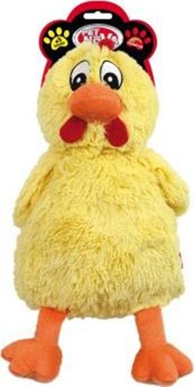 Picture of Aqua Nova PETNOVA DUZY KURCZAK PLUSZOWY PISZCZACY 38CM PLU-CHICKEN-YELLOW 4140