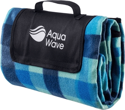 Picture of AquaWave KOC PIKNIKOWY CHEQUA BLANKET BLUE CHECKQUERED PRINT 130X150