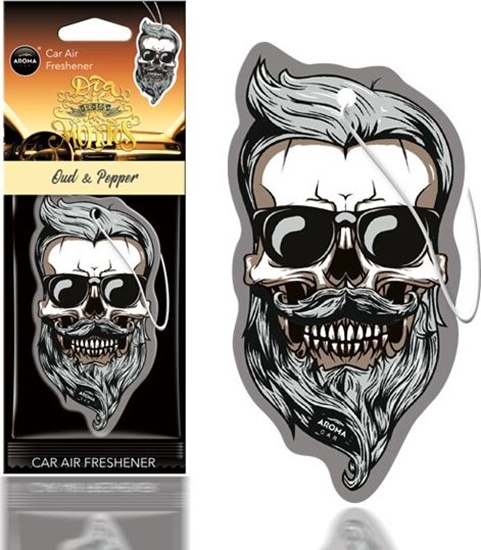 Picture of AROMA CAR Stilingas oro gaiviklis "Kaukolė" Aroma Dia De Los Muertos Oud&pepper