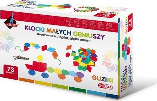 Изображение Askato Klocki Małych Geniuszy -guziki 73el 116679