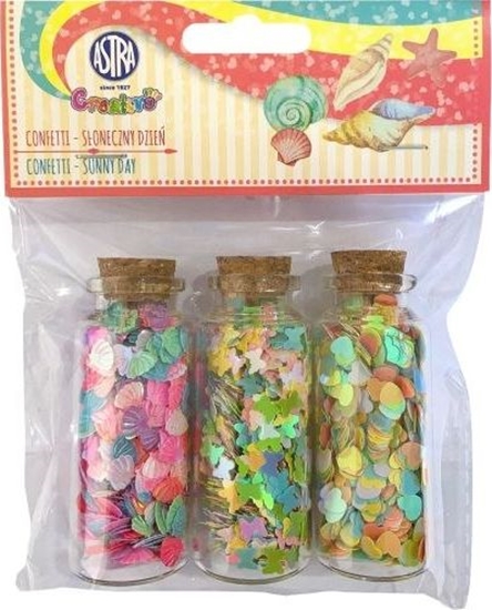 Изображение Astra Confetti 3x10g buteleczki szklane - Słoneczny dzień Astra