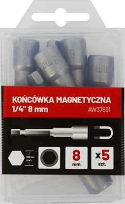 Picture of AWTools AW KOŃCÓWKA MAGNETYCZNA 1/4" 8mm AW37691