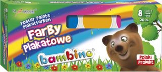 Picture of Bambino Farby Plakatowe Bambino 8 Kolorów 20 ml