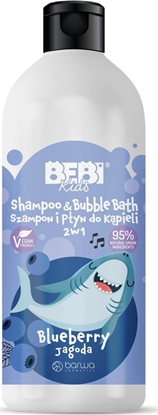 Изображение Barwa BARWA_Bebi Kids Shampoo & Bubble Bath szampon i płyn do kąpieli dla dzieci 2w1 Blueberry 500ml