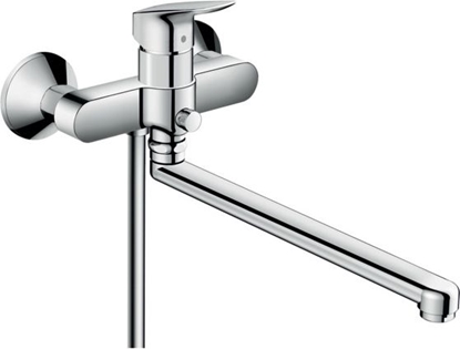 Picture of Bateria wannowa Hansgrohe Logis ścienne chrom (71402000)