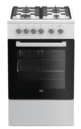 Attēls no Beko FSE 52020 DWD Freestanding cooker Gas Black, White A