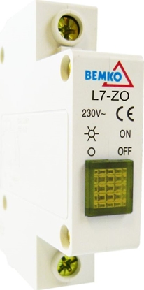 Attēls no Bemko Kontrolka sygnalizacyjna 1-fazowa żółta Wskaźnik obecności fazy lampka A15-L7-ZO Bemko 2020