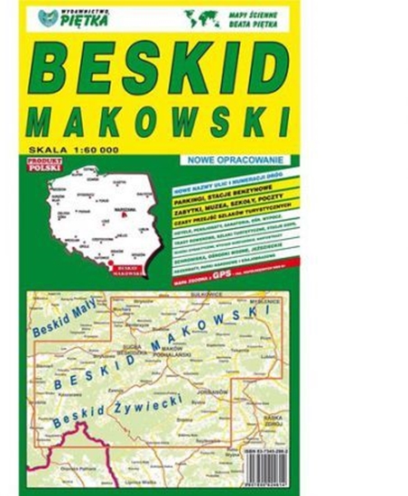 Picture of Beskid Makowski 1:60 000 mapa turystyczna