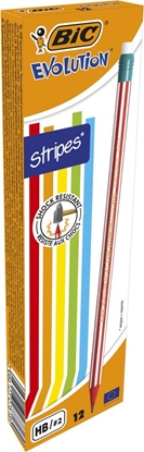 Picture of Bic Ołówek Evolution z gumką Stripes 646 HB (12szt)