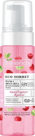 Picture of Bielenda Eco Sorbet Pianka do mycia twarzy nawilżająco-kojąca malina + kwas hialurownowy