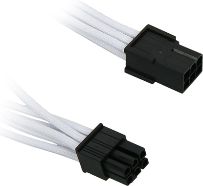 Изображение BitFenix PCIe 6-pin - PCIe 6-pin, 0.45m, Biały (BFAMSC6PEG45WKRP)