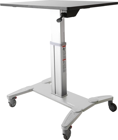 Picture of StarTech Mobile Sit Stand Workstation Czarno-Srebrne 80 cmx60 cm