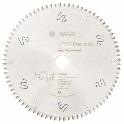 Attēls no Bosch 2 608 642 098 circular saw blade 25.4 cm 1 pc(s)