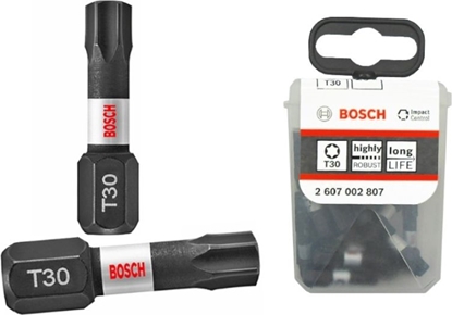 Attēls no Bosch bit 1/4- T30- 25mm TORX Impact 25 sztuk (2607002807)