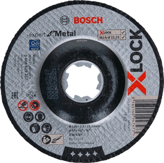 Picture of Bosch X-LOCK Cutting Disc EfM      125x2,5mm