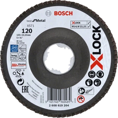 Attēls no Bosch X-LOCK X571 BEST FOR METAL Grinding disc