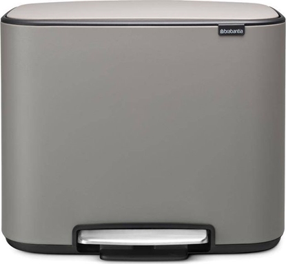 Изображение Brabantia Bo Pedal Bin Mineral Concrete Grey, 3 x 11 L