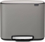 Attēls no Brabantia Bo Pedal Bin Mineral Concrete Grey, 3 x 11 L