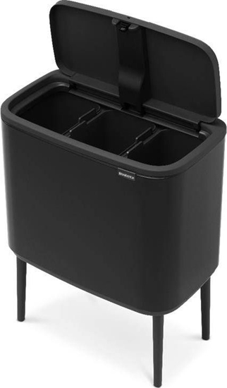 Picture of Brabantia Bo Touch Bin black matt, 3 x 11 L