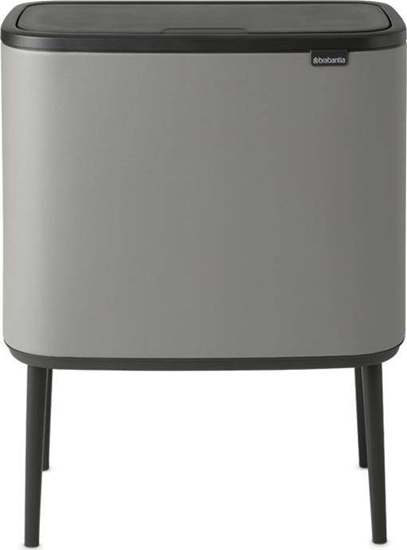 Picture of Brabantia Waste Bin Bo Touch Bin Mineral Concrete Grey, 3 x 11 L