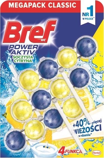 Изображение Bref Zawieszka do WC Bref Active Lemon 3x50g uniwersalny