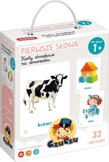 Изображение Bright Junior Media CzuCzu Karty Obrazkowe Na Sznurku Pierwsze Słowa